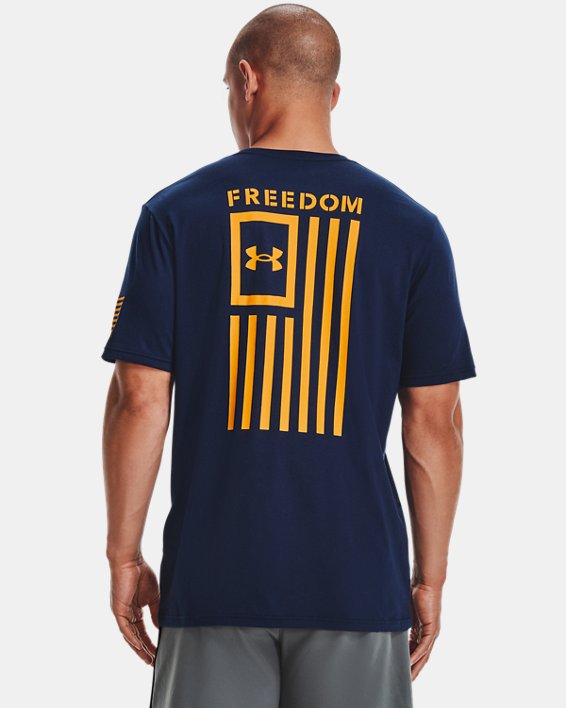 Men's UA Freedom Flag T-Shirt, Navy, pdpMainDesktop image number 0